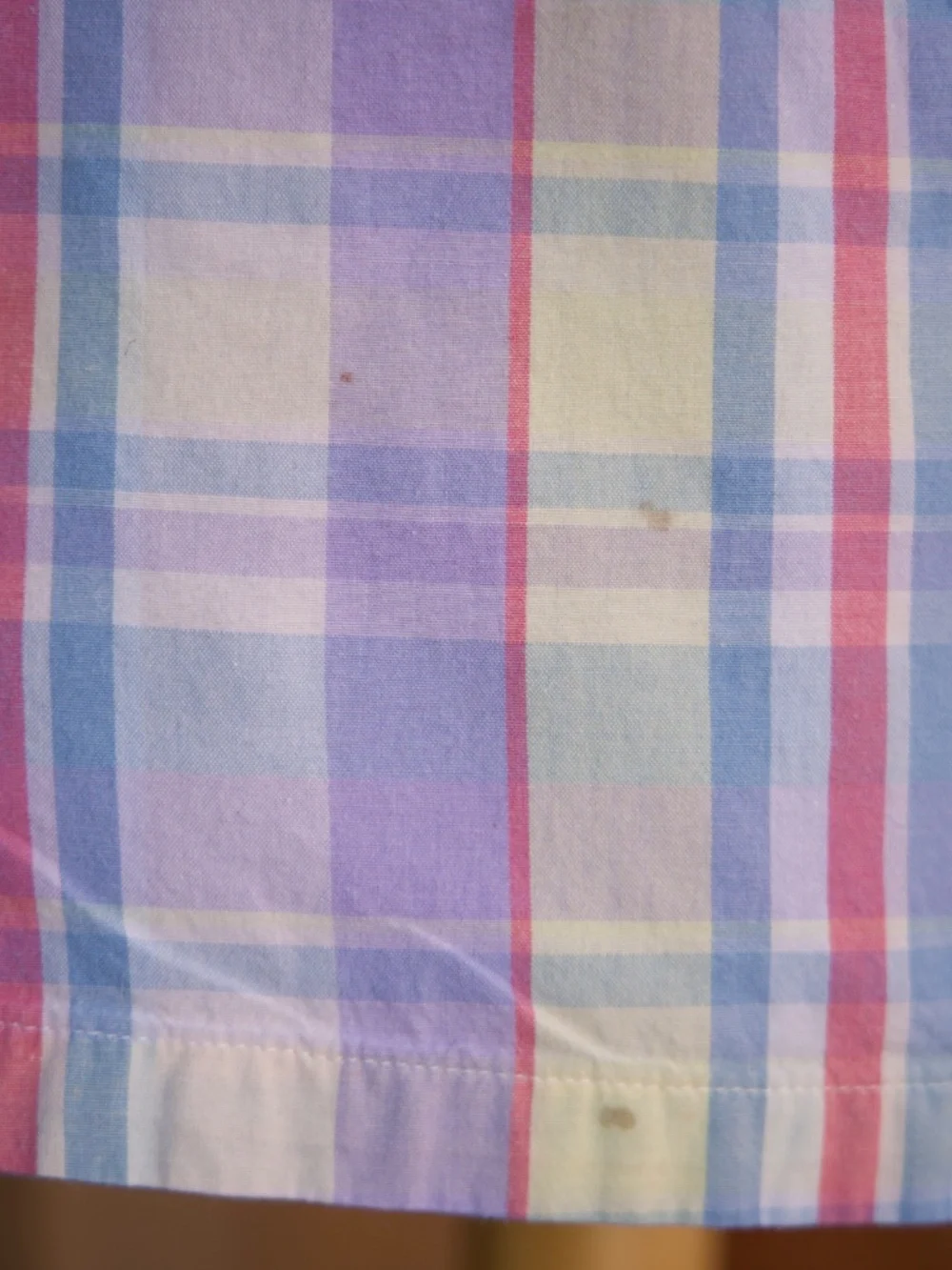 Ralph Lauren 100% Cotton Pastel Plaid Sleeveless Summer Smock Dress Kids 6Y
